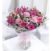 Baby Girl Flower Bouquet to China