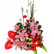 Spring is Warm Premium Flower Basket to Taiwan