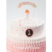 Baby Girl First Birthday Cake to China