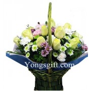 Mixed Flower Arrangement for Sympathy to China