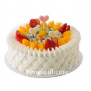  Cream and Fruits Cake to Taiwan 